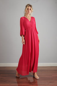 Eloyse plisszírozott maxi ruha
